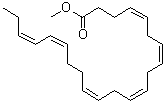Methyl all-cis-4,7,10,13,16,19-docosahexaenoate molecular structure (CAS 2566-90-7)