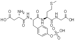Cholecystokinin octapeptide(1-4) molecular structure (CAS 25679-23-6)