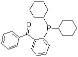 [2-(Dicyclohexylphosphino)phenyl]phenylmethanone molecular structure (CAS 256926-87-1)