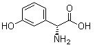 structure of CAS# 25698-27-5, (R)-3-Hydroxyphenylglycine;D-alpha-Amino-3-hydroxyphenylacetic acid; D-alpha-Amino-alpha-(m-hydroxyphenyl)acetic acid