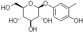 structure of CAS# 25712-94-1, Homoarbutin;4-Hydroxy-3-methylphenyl beta-D-glucopyranoside