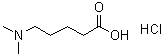 5-Dimethylaminopentanoic acid hydrochloride molecular structure (CAS 25726-28-7)