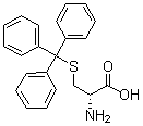 结构式 CAS# 25840-82-8, S-三苯基甲基-D-半胱氨酸