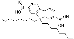 9,9-Dioctylfluorene-2,7-diboronic acid molecular structure (CAS 258865-48-4)