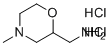 (4-Methylmorpholin-2-yl)methanamine dihydrochloride molecular structure (CAS 259090-43-2)