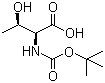 Boc-L-Threonine molecular structure (CAS 2592-18-9)