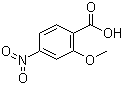 结构式 CAS# 2597-56-0, 2-甲氧基-4-硝基苯甲酸