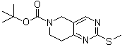 structure of CAS# 259809-78-4, tert-Butyl 2-(methylthio)-7,8-dihydropyrido[4,3-d]pyrimidine-6(5H)-carboxylate