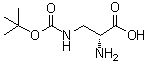 3-[[(1,1-Dimethylethoxy)carbonyl]amino]-D-alanine molecular structure (CAS 259825-43-9)
