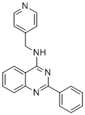2-phenyl-N-(pyridin-4-ylmethyl)quinazolin-4-amine molecular structure (CAS 259870-32-1)