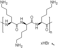 L-Lysine homopolymer hydrobromide molecular structure (CAS 25988-63-0)