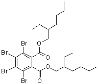 structure of CAS# 26040-51-7, Di(2-ethylhexyl) tetrabromophthalate;FRP 45; Pyronil 45; Uniplex FRP 45