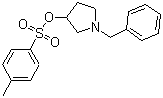 1-苄基-3-(对甲苯磺酰氧基)吡咯烷分子结构 (CAS 26055-95-8)