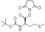 N-[(1,1-Dimethylethoxy)carbonyl]-D-methionine 2,5-dioxo-1-pyrrolidinyl ester molecular structure (CAS 26060-98-0)