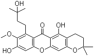 3-Isomangostin hydrate molecular structure (CAS 26063-96-7)