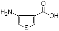 4-Amino-3-thiophenecarboxylic acid molecular structure (CAS 26112-64-1)