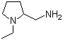 structure of CAS# 26116-12-1, 2-(Aminomethyl)-1-ethylpyrrolidine;1-Ethylpyrrolidin-2-ylmethylamine; N-Ethyl-2-methylaminopyrrolidine