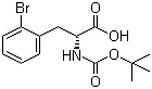 (R)-N-Boc-2-Bromophenylalanine molecular structure (CAS 261360-76-3)