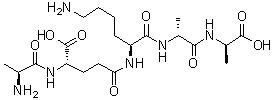 L-Alanyl-D-gamma-glutamyl-L-lysyl-D-alanyl-D-alanine molecular structure (CAS 2614-55-3)