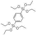 structure of CAS# 2615-18-1, 1,4-Bis(Triethoxysilyl)benzene;p-Phenylenebis(triethoxysilane)