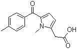 structure of CAS# 26171-23-3, Tolmetin;2-[1-Methyl-5-(4-methylbenzoyl)-pyrrol-2-yl]acetic acid