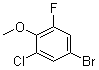 structure of CAS# 261762-34-9, 5-Bromo-1-chloro-3-fluoro-2-methoxybenzene