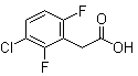 3-Chloro-2,6-difluorobenzeneacetic acid molecular structure (CAS 261762-53-2)