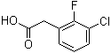 3-Chloro-2-fluorophenylacetic acid molecular structure (CAS 261762-96-3)