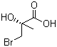 (2R)-3-Bromo-2-hydroxy-2-methylpropanoic acid molecular structure (CAS 261904-39-6)