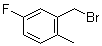 structure of CAS# 261951-71-7, 5-Fluoro-2-methylbenzyl bromide;2-Bromomethyl-4-fluoro-1-methylbenzene; 2-Methyl-5-fluorobenzyl bromide