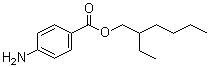 2-乙基己基对氨基苯甲酸酯分子结构 (CAS 26218-04-2)