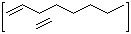 1-辛烯与乙烯的聚合物分子结构 (CAS 26221-73-8)