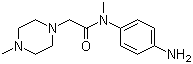 结构式 CAS# 262368-30-9, N-(4-氨基苯基)-N,4-二甲基-1-哌嗪乙酰胺
