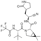 Nirmatrelvir molecular structure (CAS 2628280-40-8)