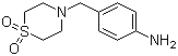 4-(4'-氨基苄基)硫代吗啉 1,1-二氧化物分子结构 (CAS 263339-24-8)
