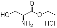 结构式 CAS# 26348-61-8, L-丝氨酸乙酯盐酸盐