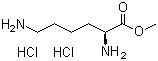 L-赖氨酸甲酯盐酸盐分子结构 (CAS 26348-70-9)