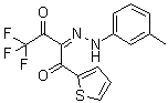 4,4,4-Trifluoro-1-(2-thienyl)-1,2,3-butanetrione 2-[(3-methylphenyl)hydrazone] molecular structure (CAS 263890-70-6)