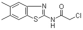 2-Chloro-N-(5,6-dimethyl-2-benzothiazolyl)acetamide molecular structure (CAS 26447-74-5)