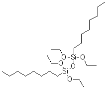 结构式 CAS# 26496-09-3, 1,1,3,3-四乙氧基-1,3-二辛基二硅氧烷