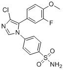 structure of CAS# 265114-23-6, Cimicoxib;4-[4-chloro-5-(3-fluoro-4-methoxyphenyl)imidazol-1-yl]benzenesulfonamide