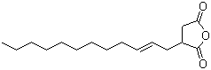 structure of CAS# 26544-38-7, Dihydro-3-(tetrapropenyl)furan-2,5-dione;2-Dodecen-1-ylsuccinic anhydride