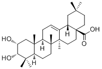 2,3-二羟基-12-齐墩果烯-28-酸分子结构 (CAS 26563-68-8)