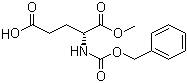 结构式 CAS# 26566-11-0, N-[苄氧羰基]-D-谷氨酸 1-甲基酯