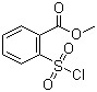 结构式 CAS# 26638-43-7, 2-(氯磺酰基)苯甲酸甲酯; 邻氯磺酰基苯甲酸甲酯