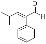 structure of CAS# 26643-91-4, 4-Methyl-2-phenyl-2-pentenal;alpha-(2-Methylpropylidene)benzeneacetaldehyde; 2-Phenyl-4-methylpent-2-enal; 4-Methyl-2-phenyl-2-pentenal