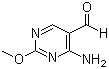 结构式 CAS# 26664-09-5, 4-氨基-2-甲氧基嘧啶-5-甲醛