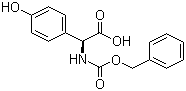 (alphaS)-4-羟基-alpha-[[(苯基甲氧基)羰基]氨基]苯乙酸分子结构 (CAS 26787-76-8)