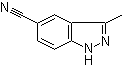 3-甲基-1H-吲唑-5-甲腈分子结构 (CAS 267875-55-8)