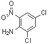 结构式 CAS# 2683-43-4, 4,6-二氯-2-硝基苯胺